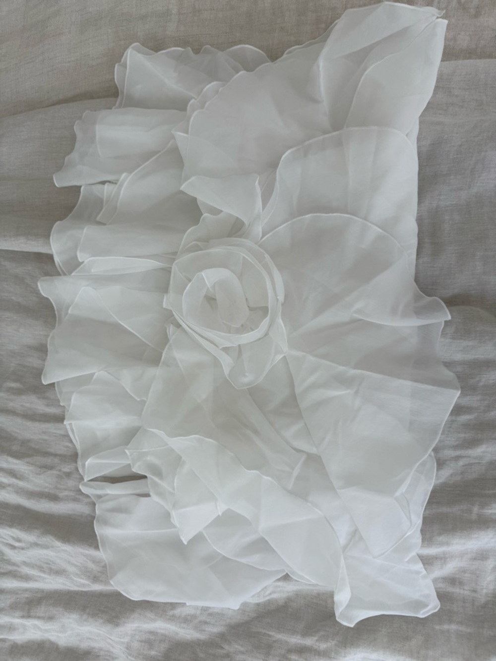 Aje White Ruffled One-Shoulder Mini Dress - Picture 8 of 16